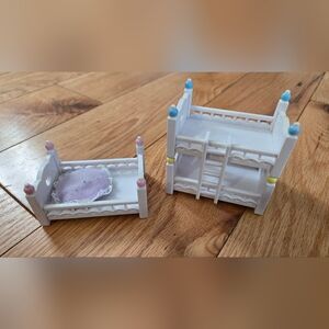 Vintage Sylvanian Families Furniture Lot – Bunk Bed, Beds – Epoch